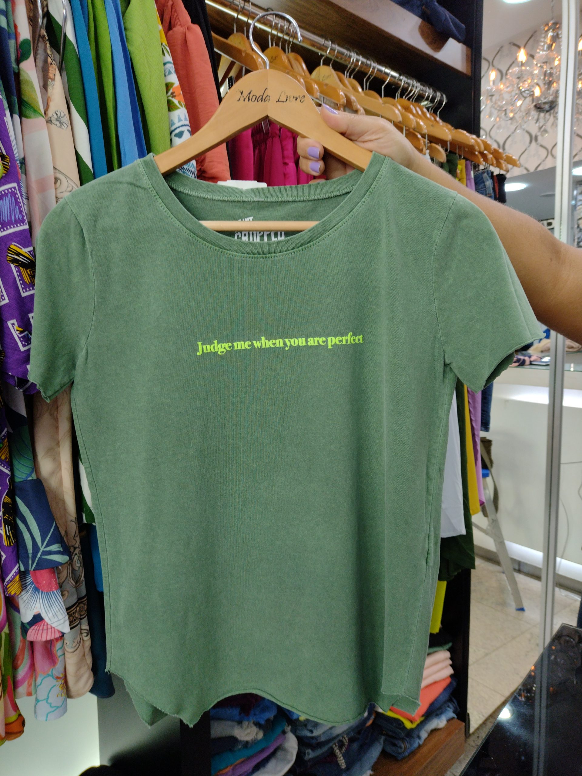 Blusa T-shirt em Malha