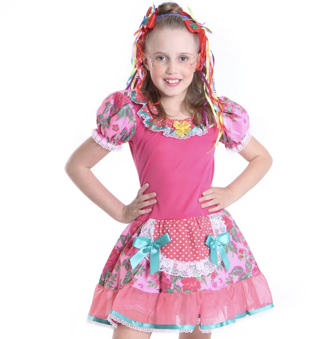 Vestido Junino Infantil Maria Augusta