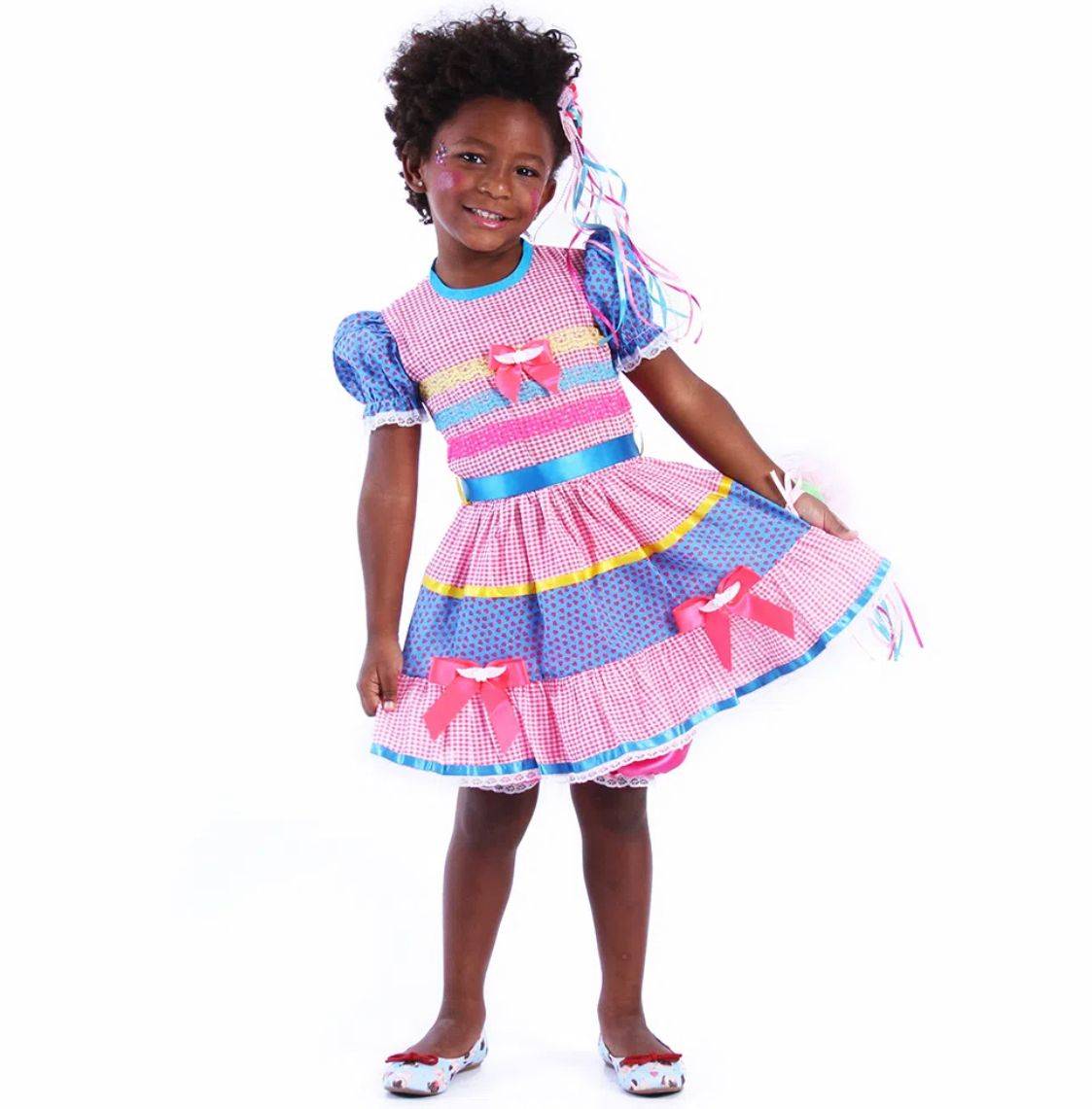 Vestido Junino Infantil Chantilly