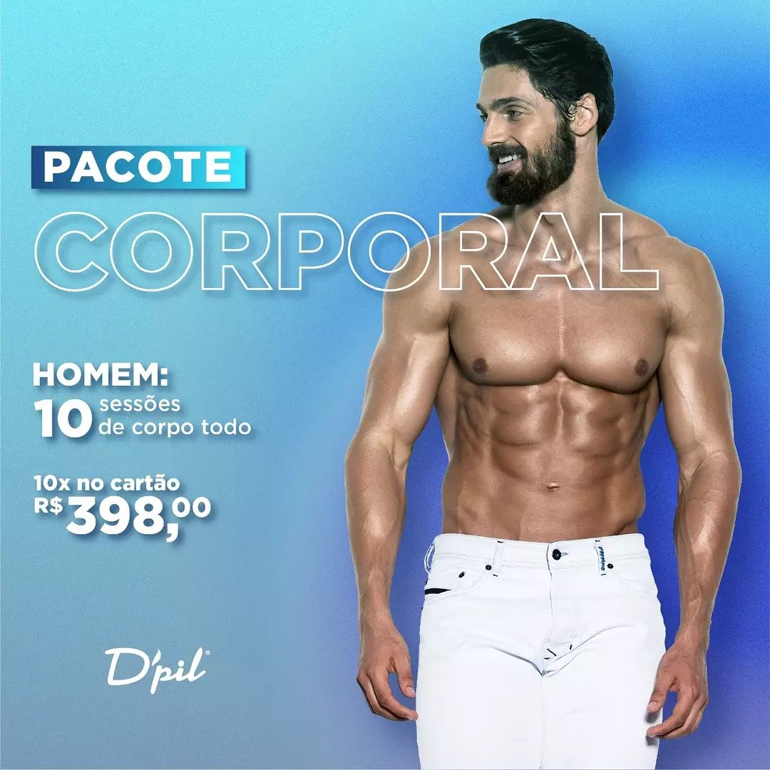 Fotodepilação Masculina de Corpo Inteiro