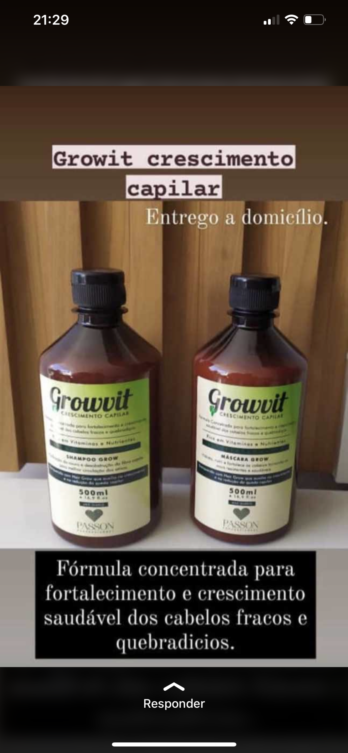 Kit GROWVit crescimento capilar